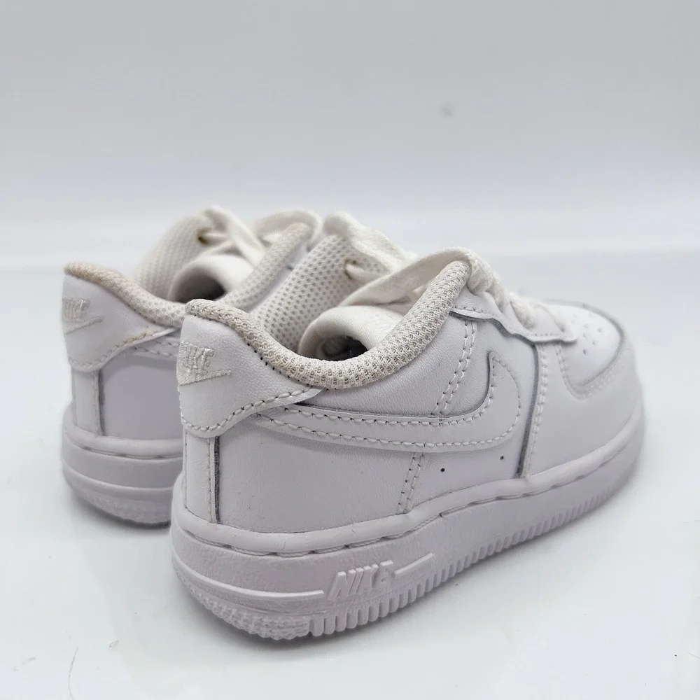 Nike Air Force 1  TD White Kid's Sneakers Toddler Triple White Low Top Size 6 C